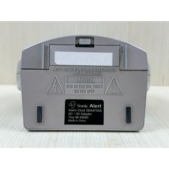 Sonic Alert Analog Alarm Clock with Bed Vibrator‎ Sonic Boom LED WORKING - Picture 8 of 11